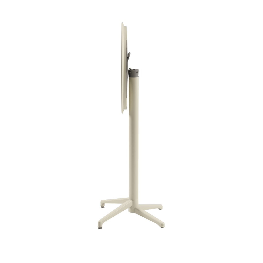 Mesa Moon Bar 60Ø Redonda Plegable Beige