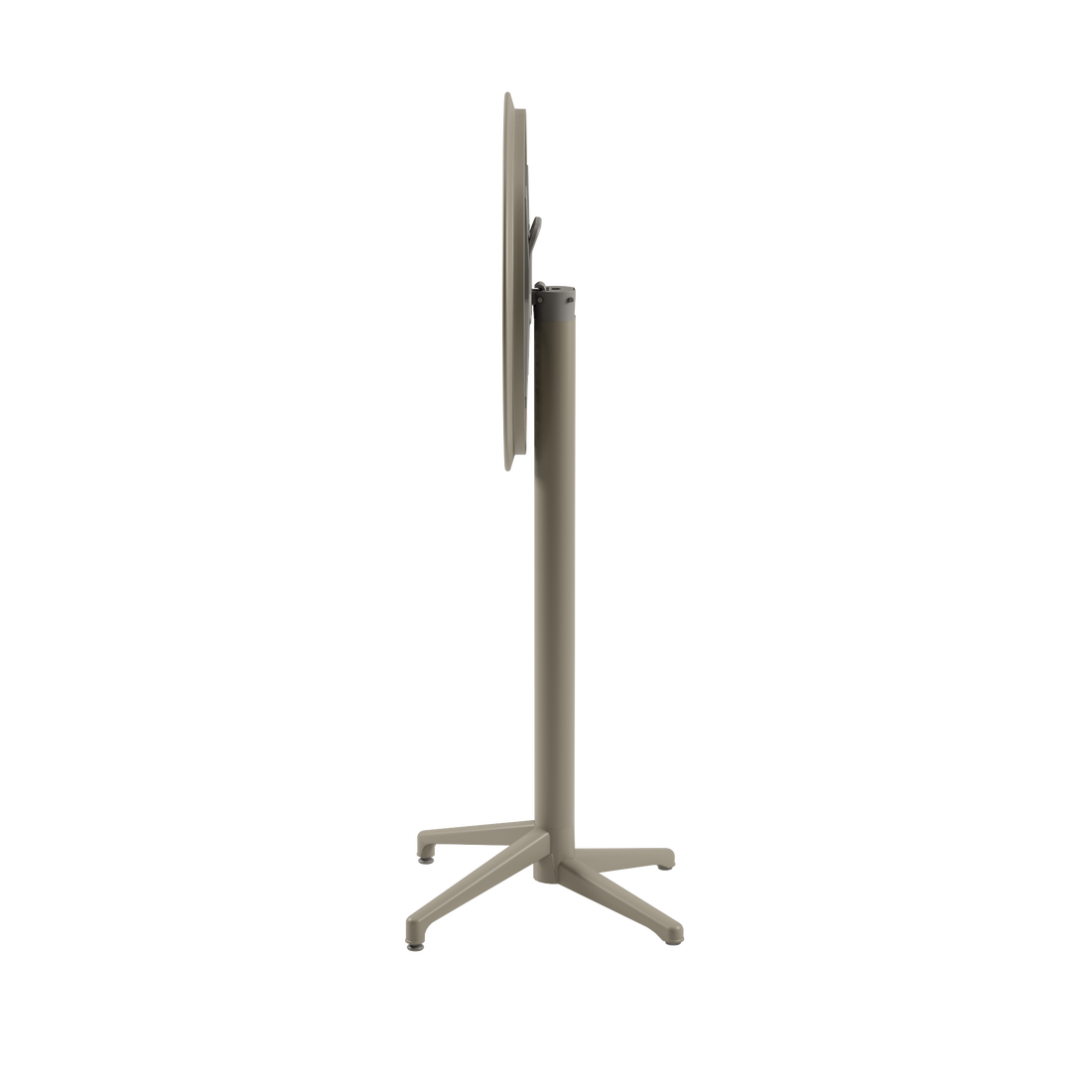 Mesa Moon Bar 60Ø Redonda Plegable Taupe