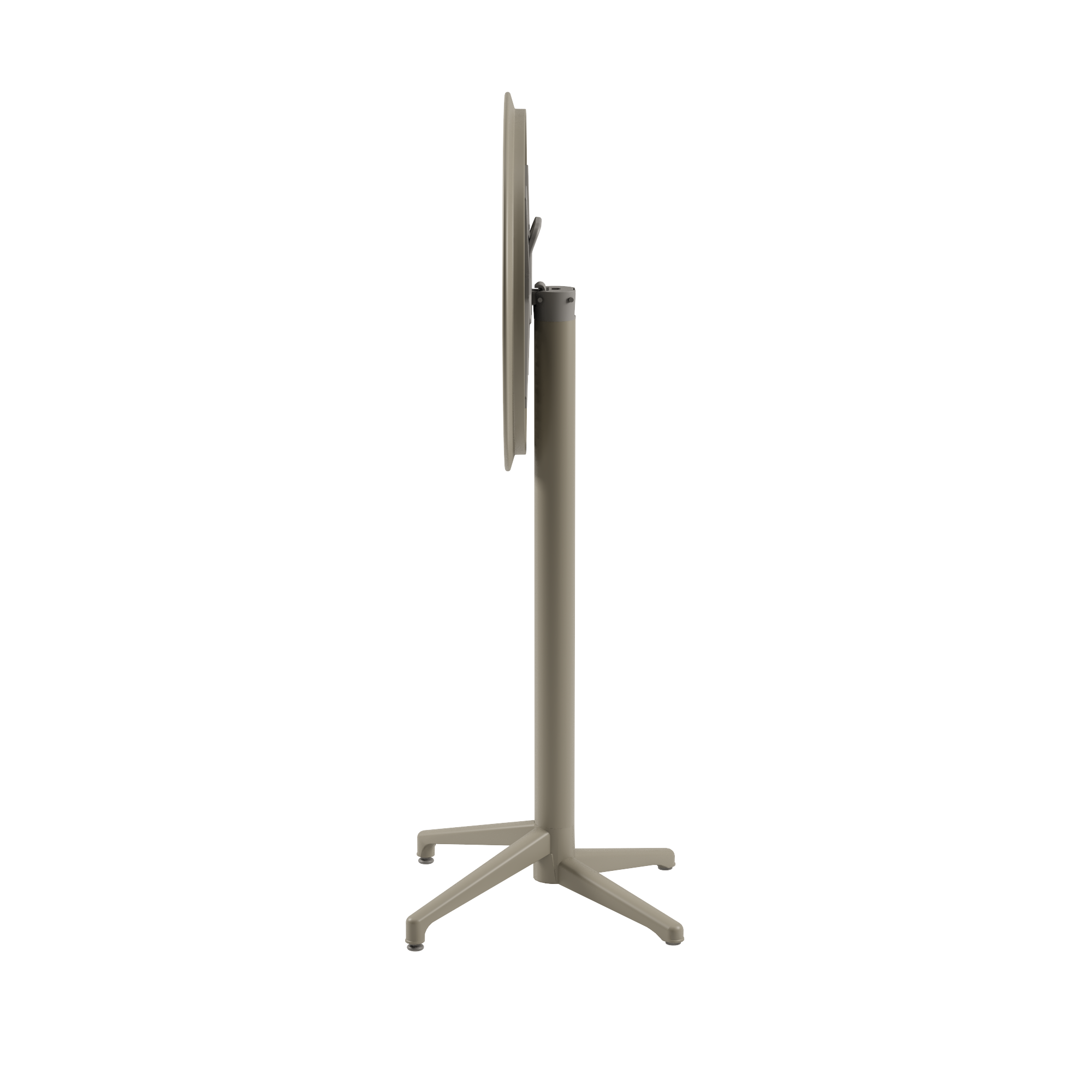 Mesa Moon Bar 60Ø Redonda Plegable Taupe