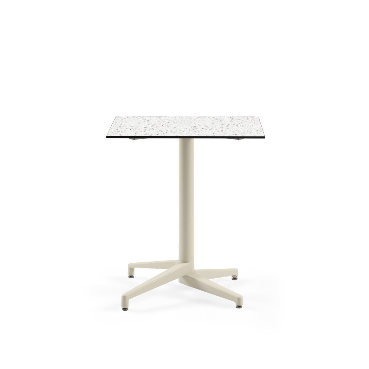 Mesa Moon-C 69x69 Plegable Terrazzo 2 Base Beige