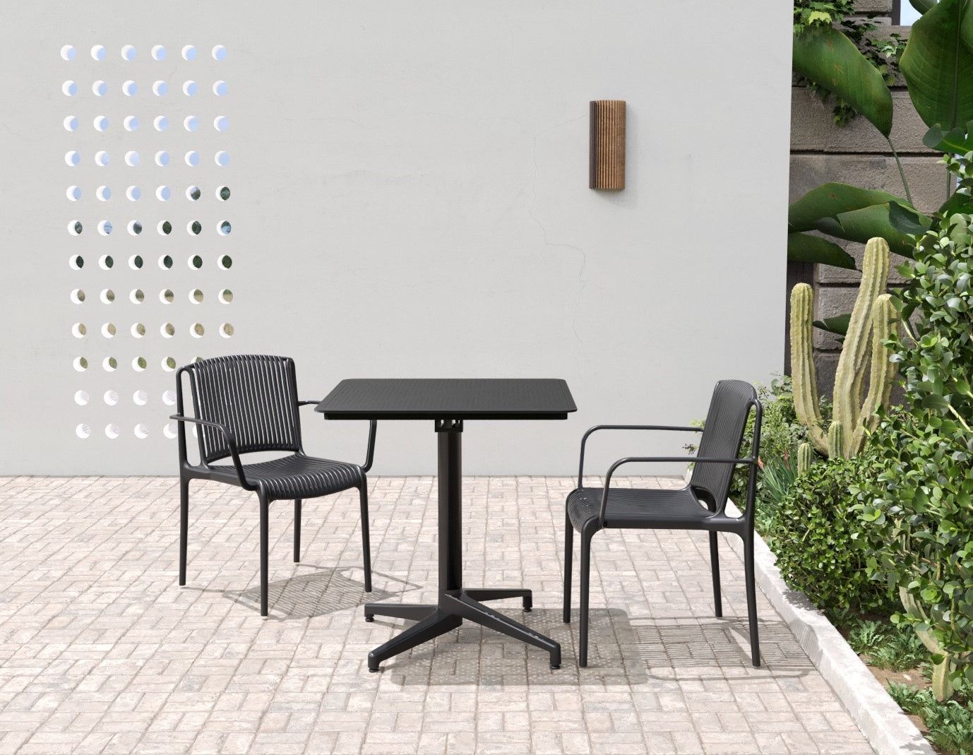 Mesa Moon 70x70 Negro