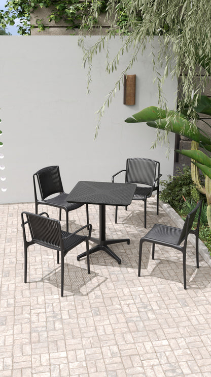 Mesa Moon 70x70 Negro