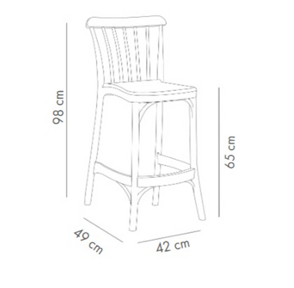 Taburete 65 CM Gozo Bar