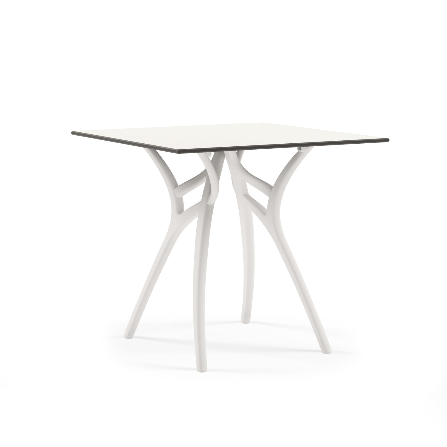Mesa Ivy 77x77  Blanco Base Blanca