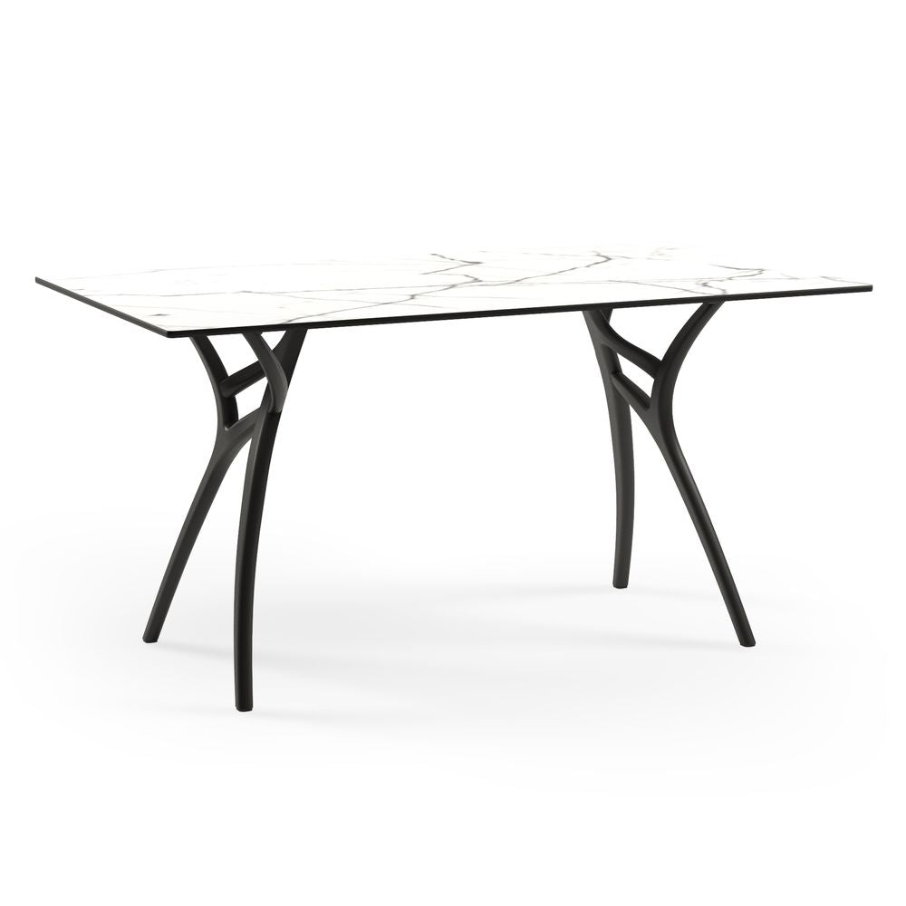 Mesa Ivy L 1.40x80 Mármol Blanco