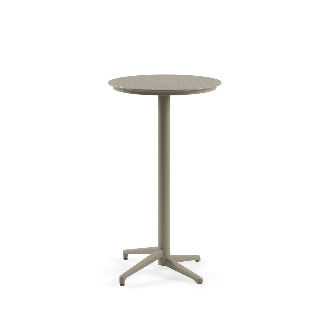 Mesa Moon Bar 60Ø Redonda Plegable Taupe
