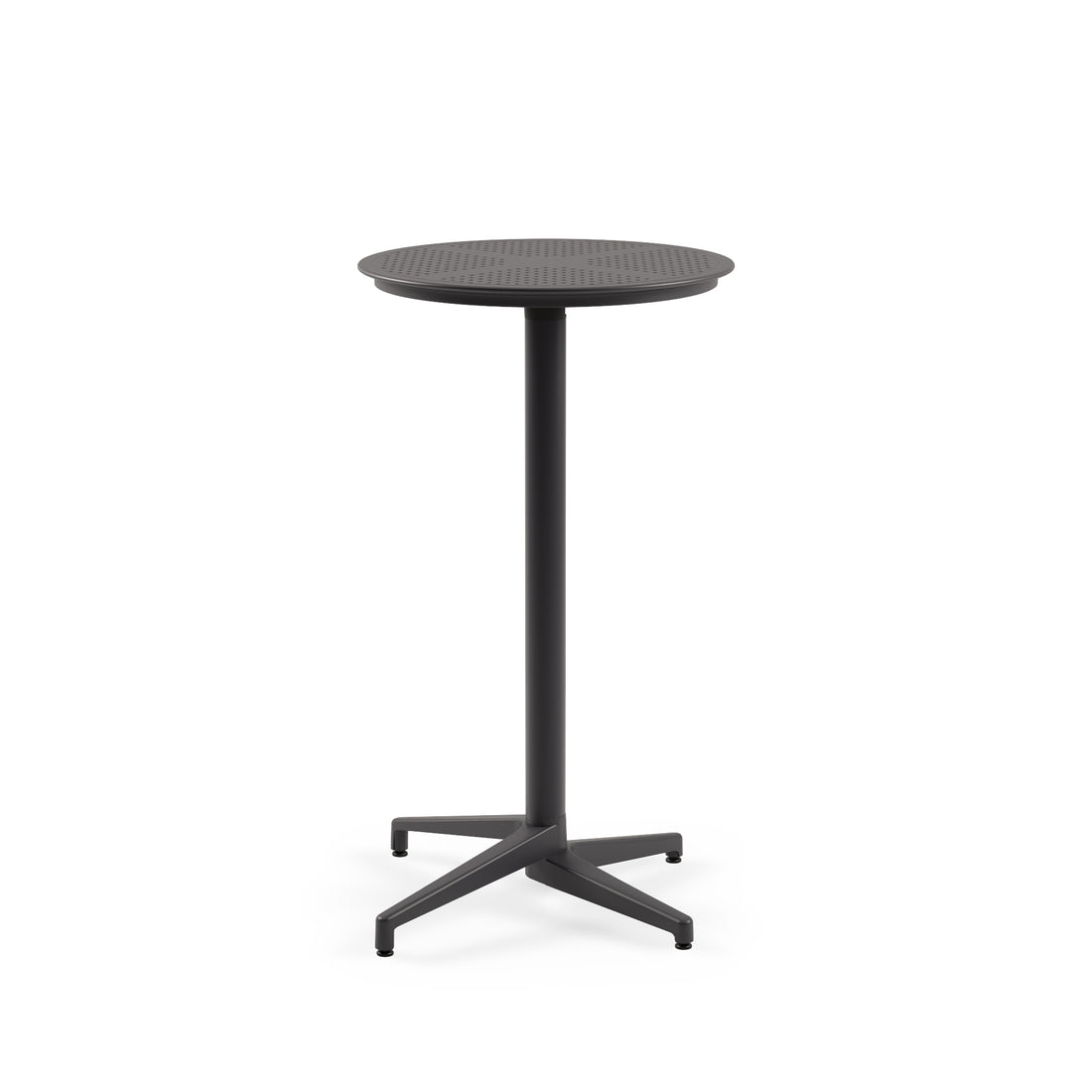 Mesa Moon Bar 60Ø Redonda Plegable Grafito