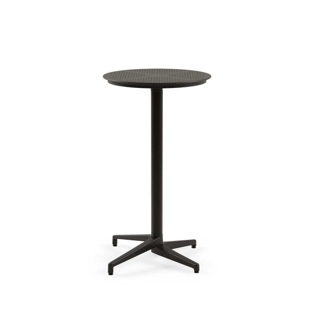 Mesa Moon Bar 60Ø Redonda Plegable Negro