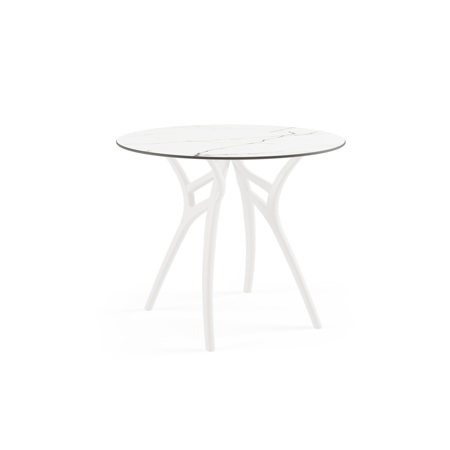 Mesa Ivy Redonda 90Ø Mármol Blanco