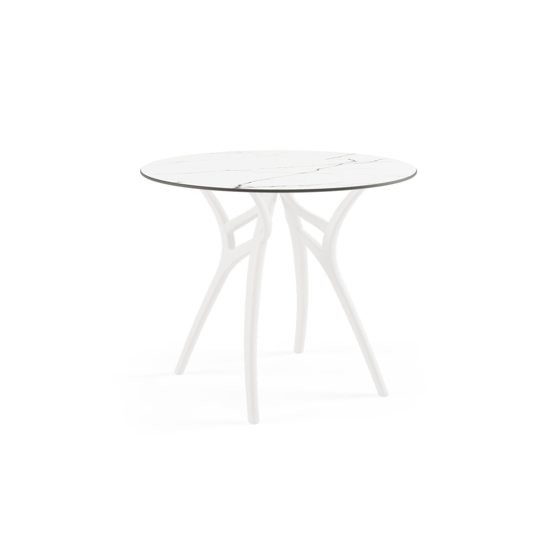 Mesa Ivy Redonda 90Ø Mármol Blanco