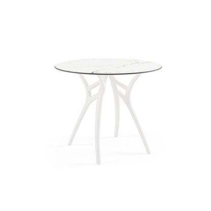Mesa Ivy Redonda 90Ø Mármol Blanco