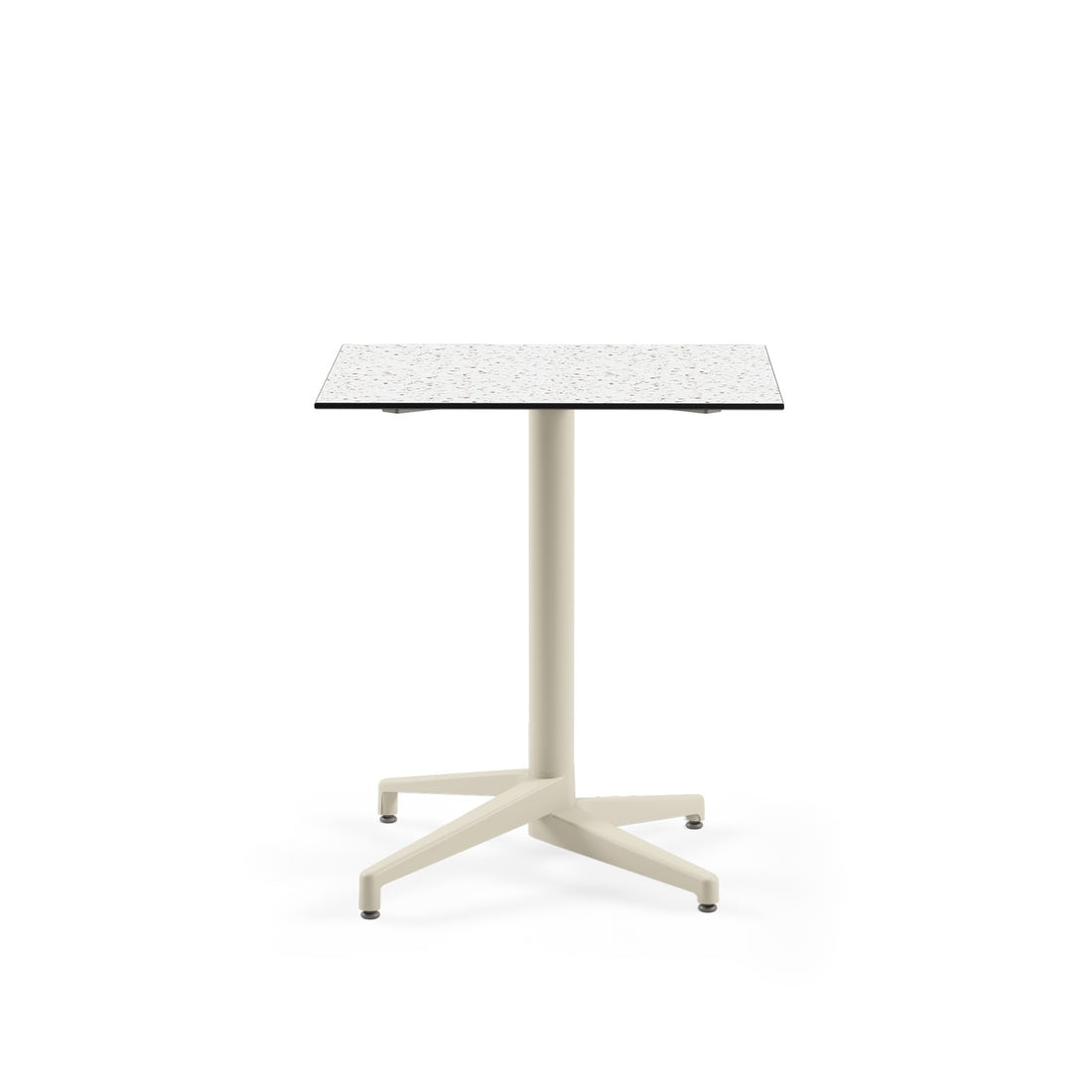 Mesa Moon-C 69x69 Plegable Terrazzo 2 Base Beige