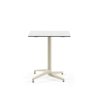 Mesa Moon-C 69x69 Plegable Terrazzo 2 Base Beige